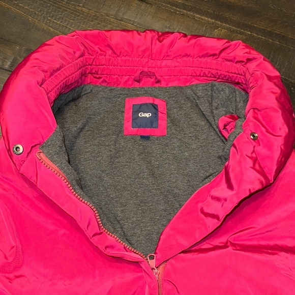 GAP Puffer Vest Womens Size XL w/ Gray lining - Fuchsia Pink - Picture 5 of 10